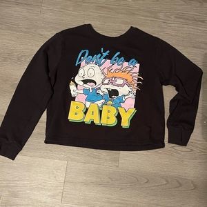Rugrats crop top sweatshirt size M
